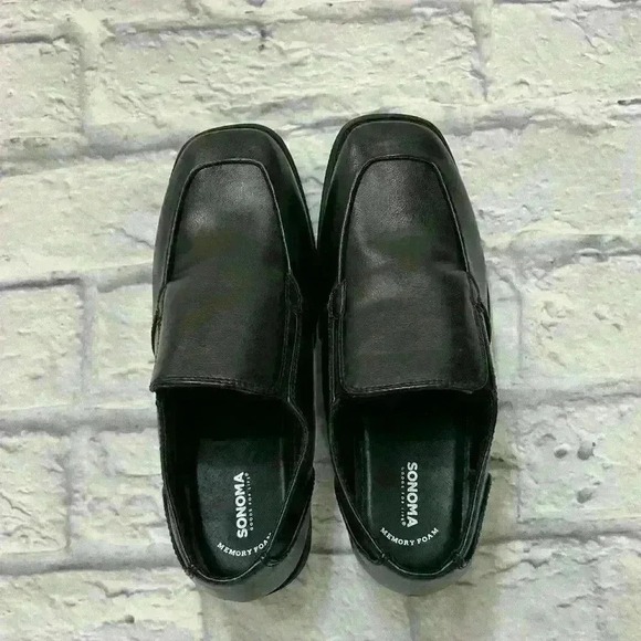 Sonoma Goods For Life Kids Black Memory Foam Loafer Shoes - Picture 3 of 4